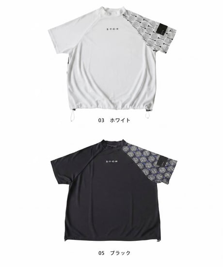 【ANTIQUA GOLF×STCH】Golf Motif Tops-black