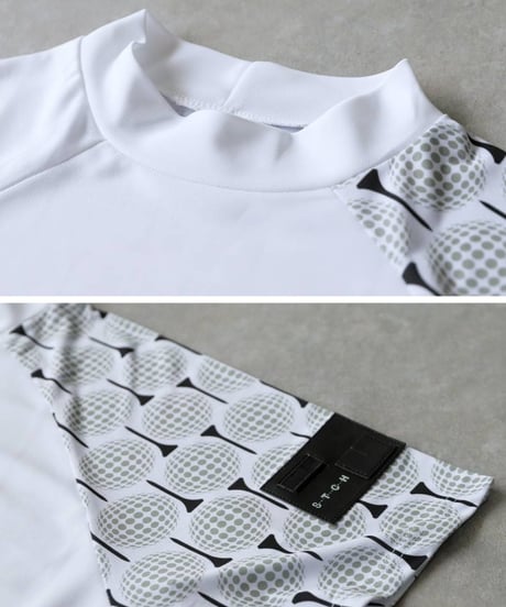 【ANTIQUA GOLF×STCH】Golf Motif Tops-black