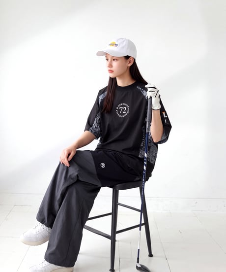 【ANTIQUA GOLF×STCH】2way Zip-off Pants  black
