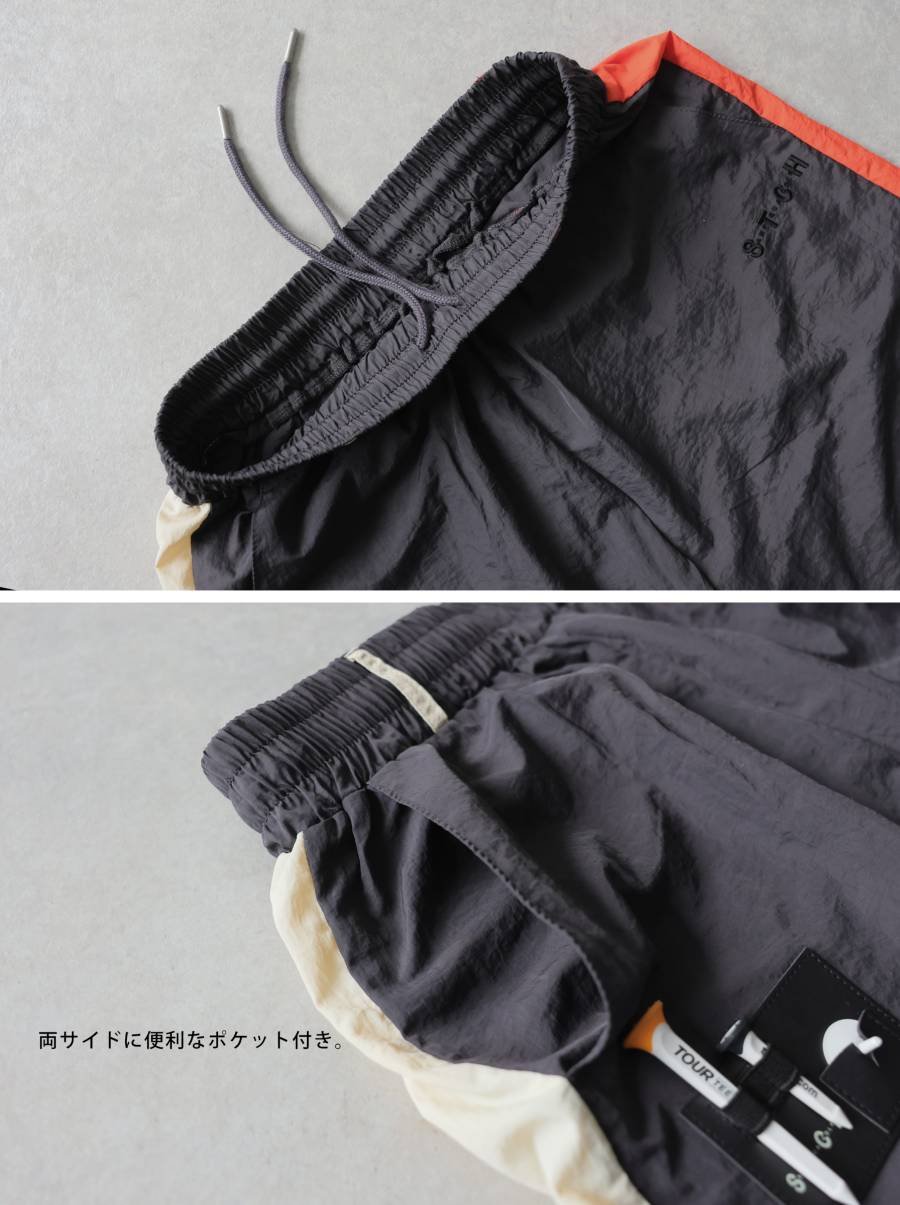 ANTIQUA GOLF×STCH】Color block Pants-navy | 【公式