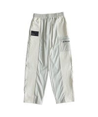 【ANTIQUA GOLF×STCH】grid pattern pants-beige