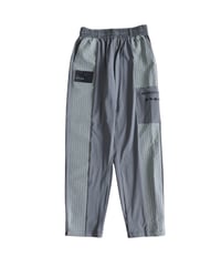 【ANTIQUA GOLF×STCH】grid pattern pants-gray