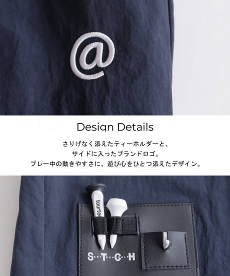【ANTIQUA GOLF×STCH】2way Zip-off Pants  black