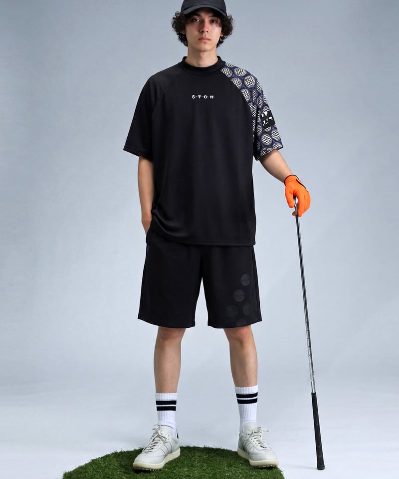ANTIQUA GOLF×STCH】Golf Motif Tops-black | 【公式】