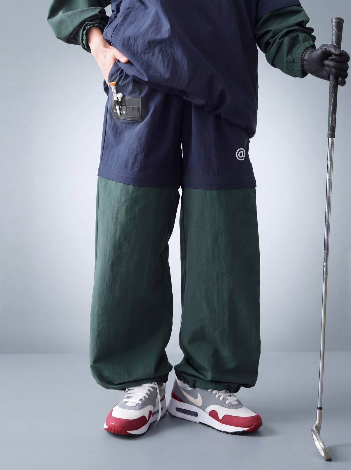 ANTIQUA GOLF×STCH】2way Zip-off Pants navy | 【