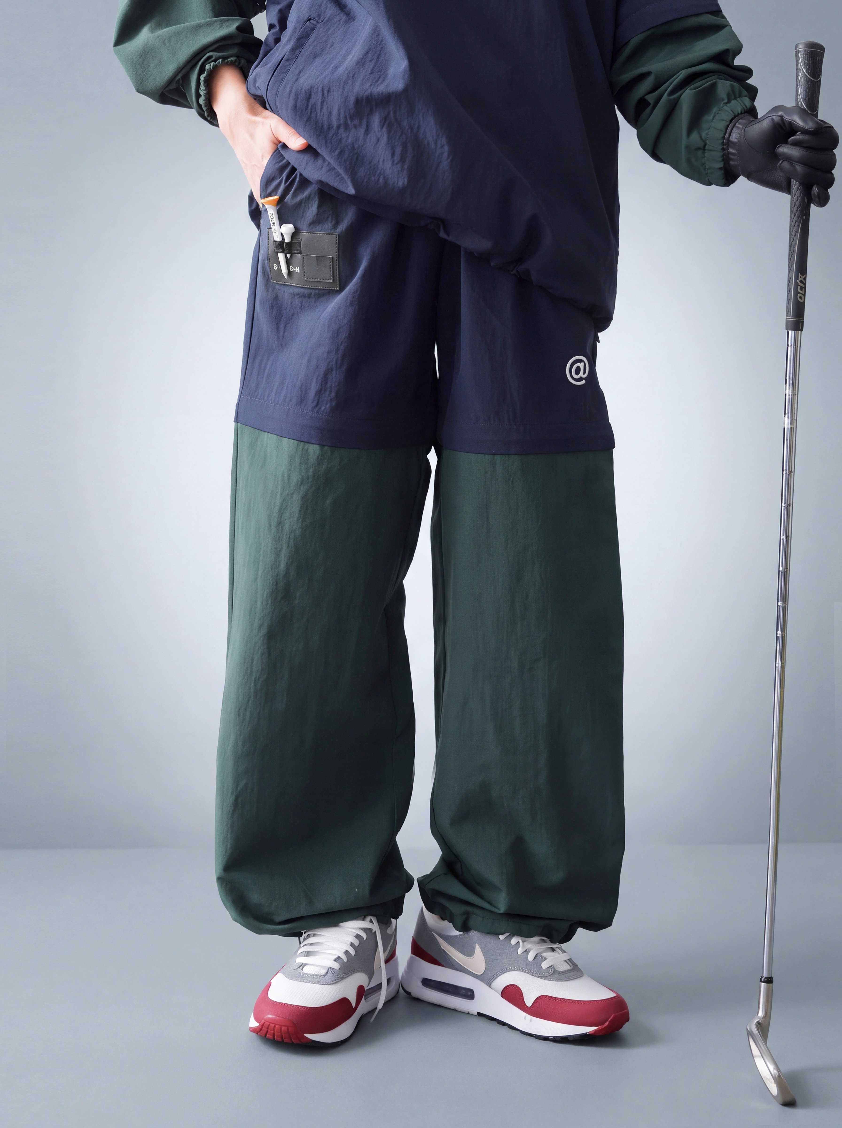 ANTIQUA GOLF×STCH】2way Zip-off Pants navy | 【