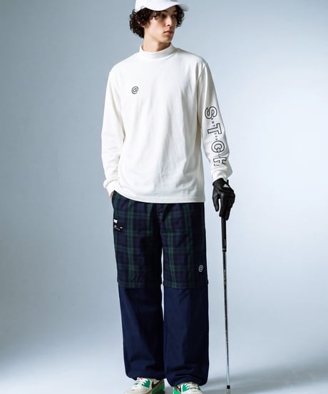 【ANTIQUA GOLF×STCH】2way Check Pullover-Black Watch
