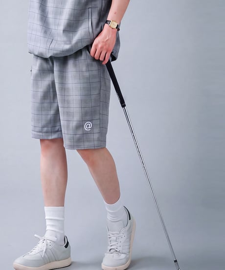 【ANTIQUA GOLF×STCH】2way Check Pullover-Glen Check