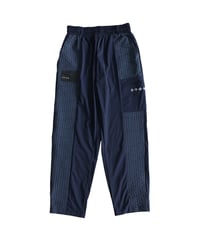 【ANTIQUA GOLF×STCH】grid pattern pants-navy