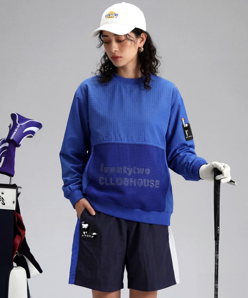 ANTIQUA GOLF×STCH】Color block Pants-navy | 【公式