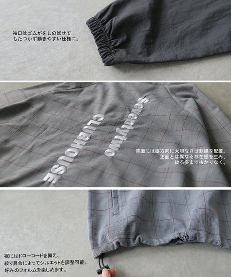 【ANTIQUA GOLF×STCH】2way Check Pants-Black Watch