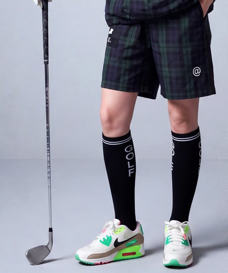 【ANTIQUA GOLF×STCH】2way Check Pullover-Black Watch