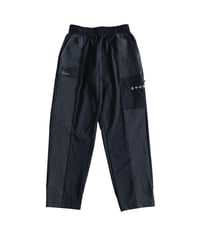 【ANTIQUA GOLF×STCH】grid pattern pants-black