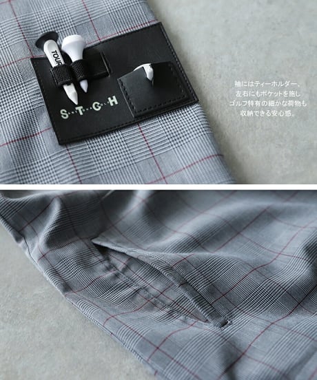【ANTIQUA GOLF×STCH】2way Check Pants-Black Watch