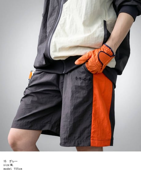 【ANTIQUA GOLF×STCH】Color block Pants-gray