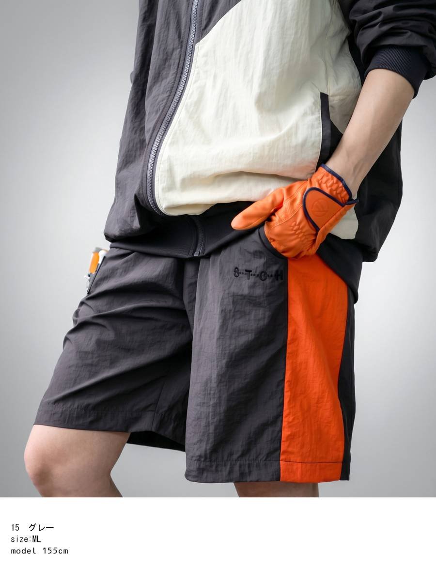 ANTIQUA GOLF×STCH】Color block Pants-gray | 【公式