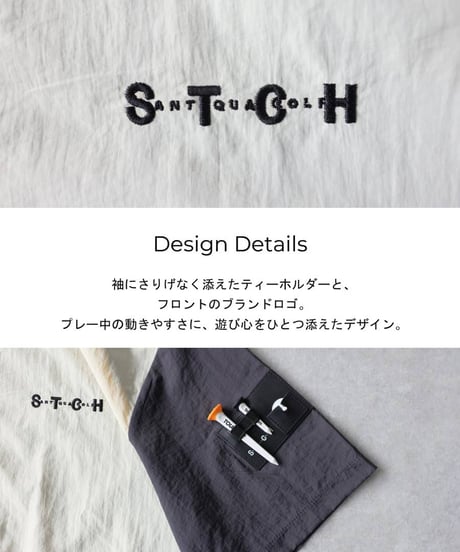 【ANTIQUA GOLF×STCH】Color block Hoodie-navy