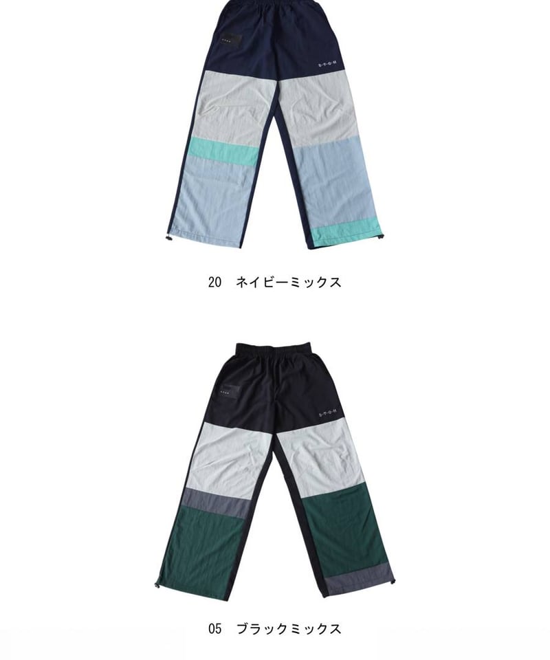 ANTIQUA GOLF×STCH】Color-block Pants-black mix