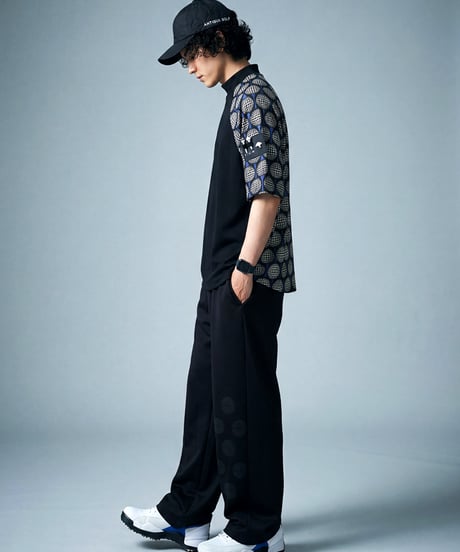 【ANTIQUA GOLF×STCH】Golf Motif Tops-black