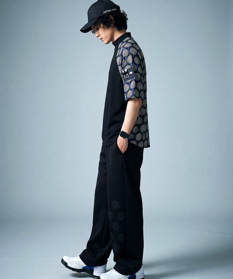 ANTIQUA GOLF×STCH】Golf Motif Tops-black | 【公式】