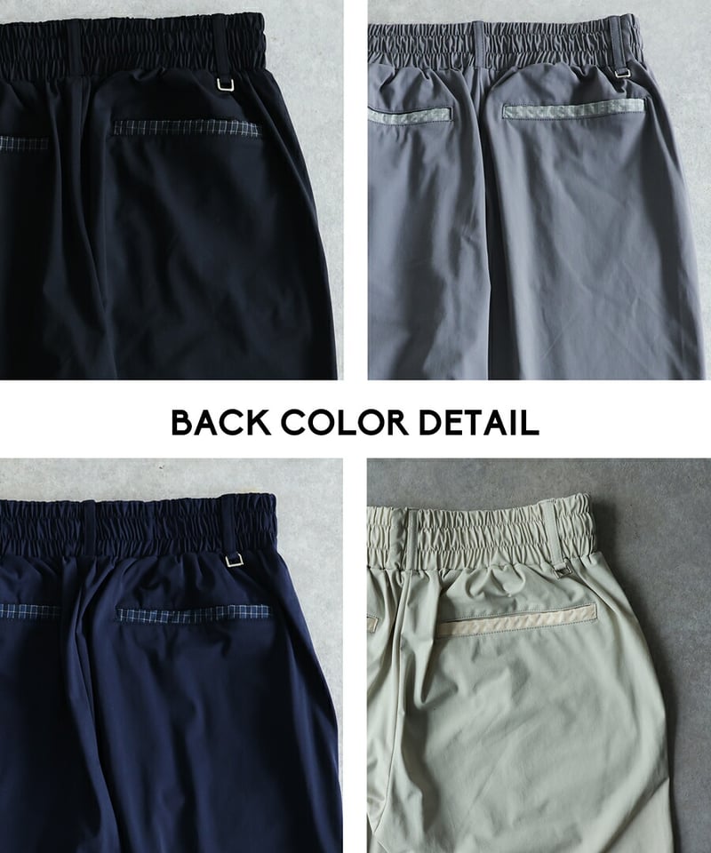 ANTIQUA GOLF×STCH】grid pattern pants-gray | 【公