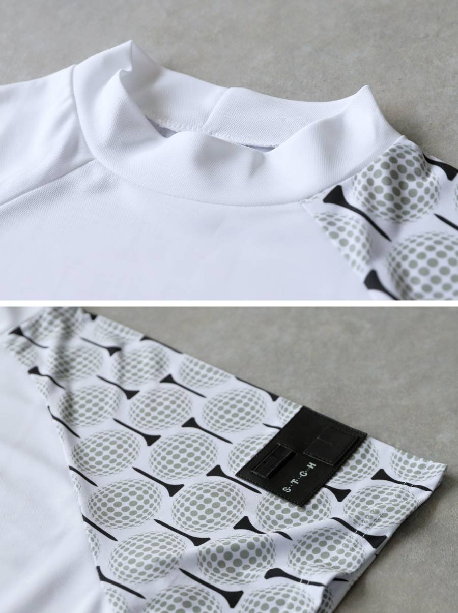 ANTIQUA GOLF×STCH】Golf Motif Tops-White | 【公式】