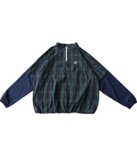 【ANTIQUA GOLF×STCH】2way Check Pullover-Black Watch