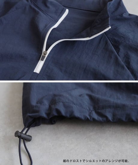 【ANTIQUA GOLF×STCH】2way Zip-off Tops  black