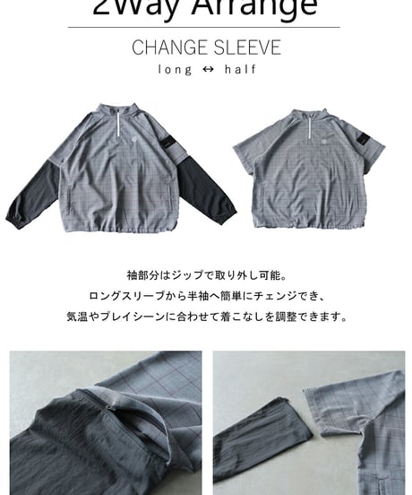【ANTIQUA GOLF×STCH】2way Check Pants-Glen Check