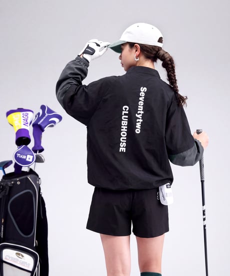 【ANTIQUA GOLF×STCH】2way Zip-off Pants  black