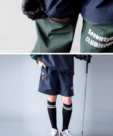 【ANTIQUA GOLF×STCH】2way Zip-off Pants  navy