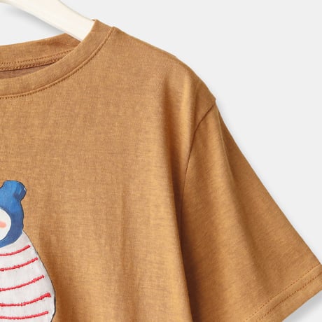 ボーダーダックプリントTシャツ[22031456]vivid