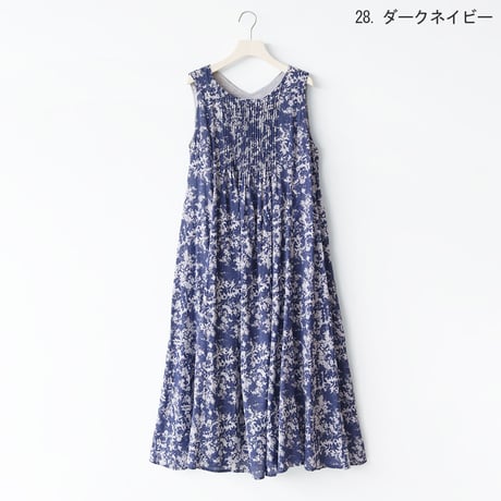 【洗える/2WAY】ピンタックノースリーブワンピース[61216351]naturalmist