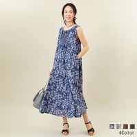 【洗える/2WAY】ピンタックノースリーブワンピース[61216351]naturalmist