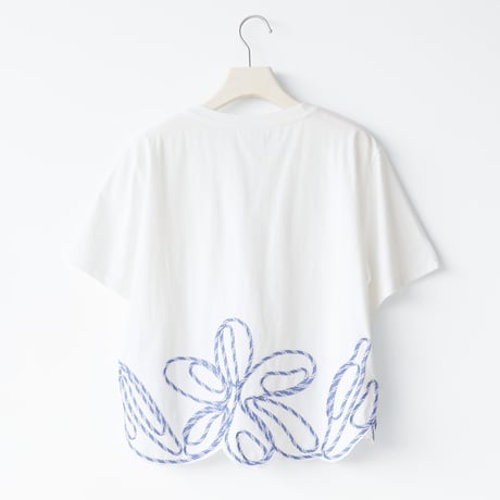 フラワーコード刺繍カットソー[41411627]naturalmist