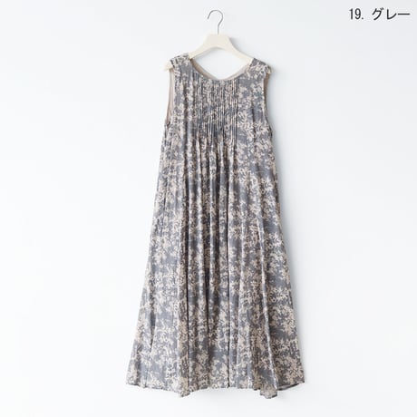 【洗える/2WAY】ピンタックノースリーブワンピース[61216351]naturalmist