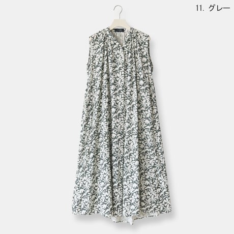 フロントボタンボタニカルワンピース[31836177]vivid