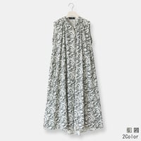 フロントボタンボタニカルワンピース[31836177]vivid