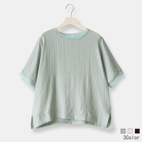 チュールアクセントプルオーバー[14913877]natural mist