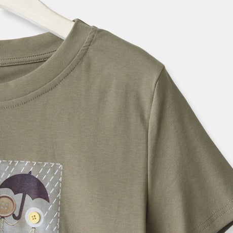ボタンデザインTシャツ[22031520]vivid