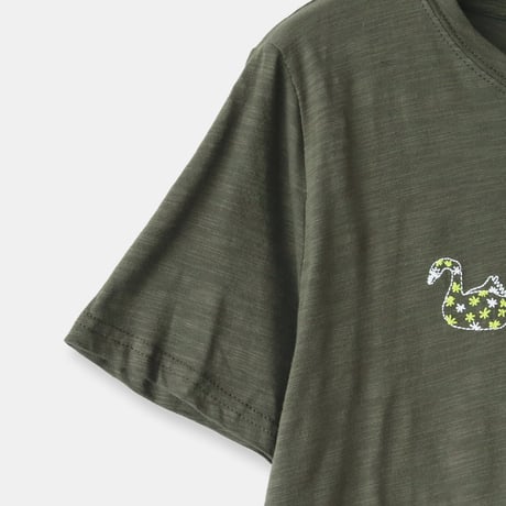 アニマルステッチ刺繍Tシャツ[22031523]vivid