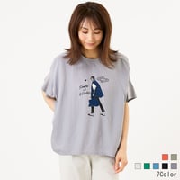 異素材ガールプリントプルオーバー[30111492]natural mist