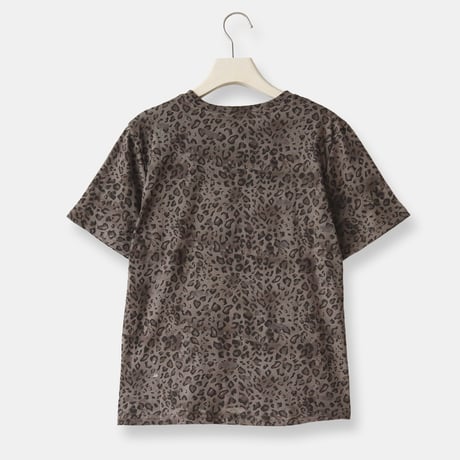 ダメージ風レオパードパターンTシャツ[22031527]vivid
