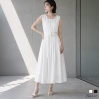 2連ベルトギャザーワンピース[22036183]vivid
