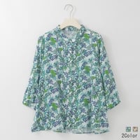 ブリーズアートフラワーレーヨン混ブラウス

[41413873]natural mist