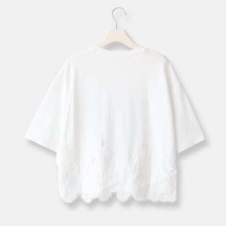 裾レースハートロゴTシャツ[22031481]vivid