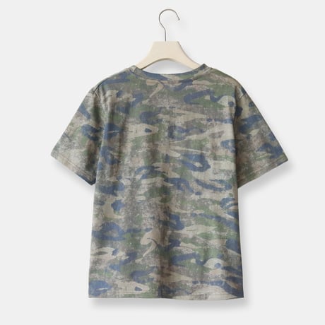 カモフラージュ柄ロゴTシャツ[22031526]vivid