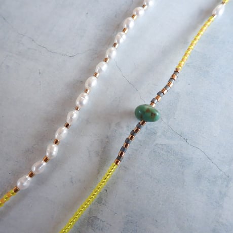 MIX beads NC - yellow - N107（1点もの）