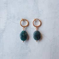 Grandidierite earring − E239