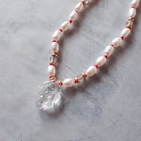 Moroccan Flower Carving NC -pearl×red- N126